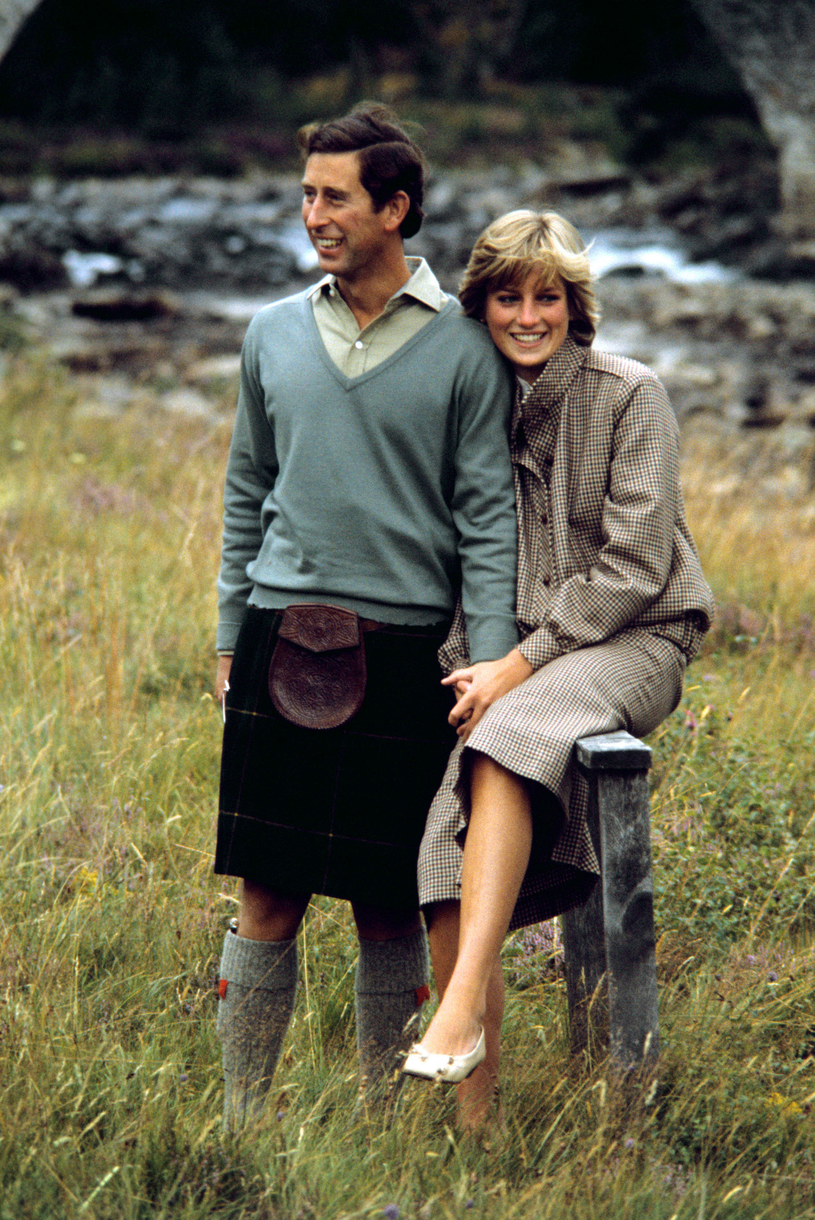 File photo dated 19/08/81 of the Prince and Princess of Wales on holiday in Balmoral. Diana's brown tweed wool day suit features in a new exhibition at Kensington Palace charting the evolution of the Princess's style., Image: 321860401, License: Rights-managed, Restrictions: FILE PHOTO, Model Release: no, Credit line: PA / PA Images / Profimedia